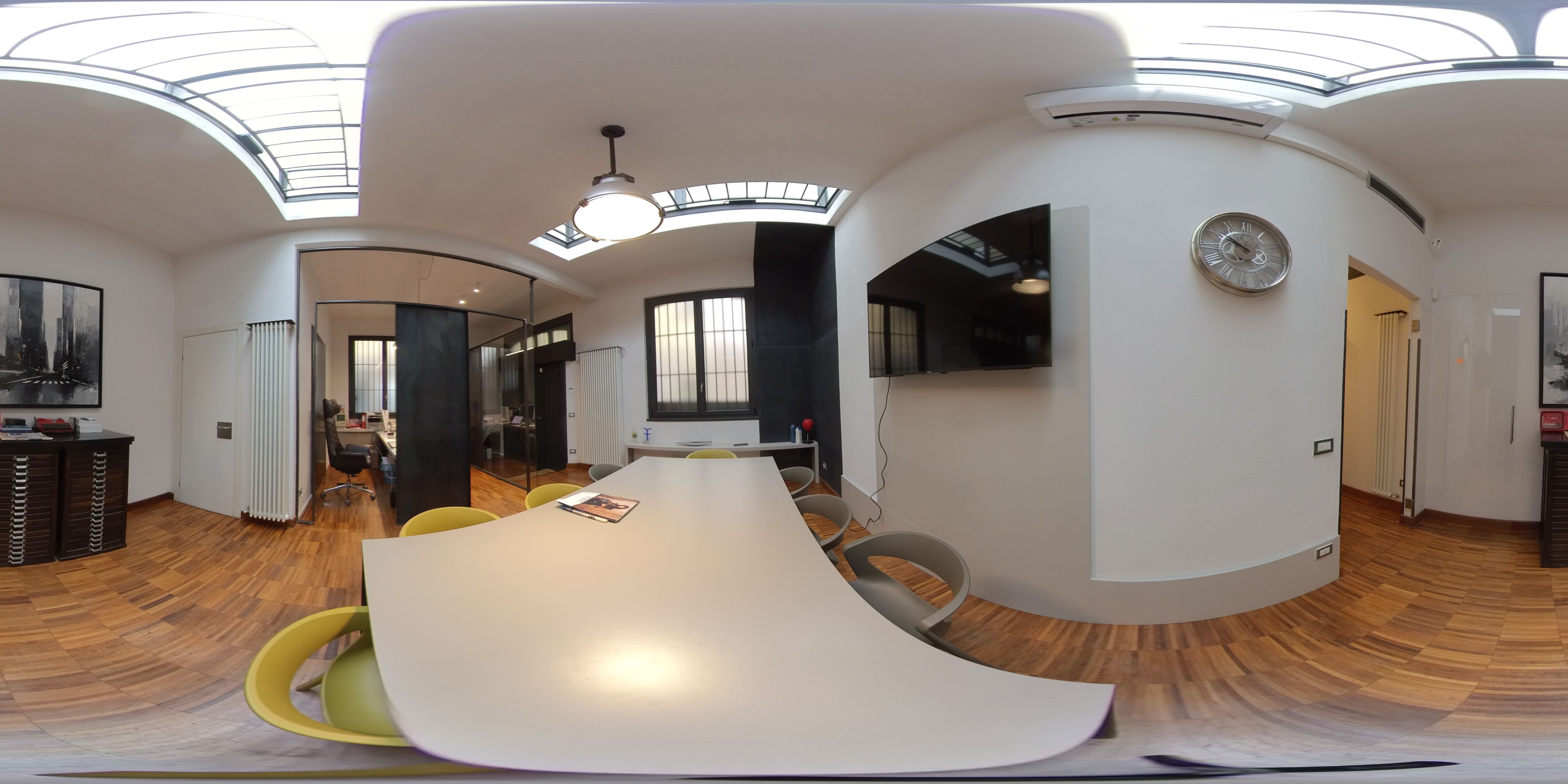 Soggiorno con cucina a vista